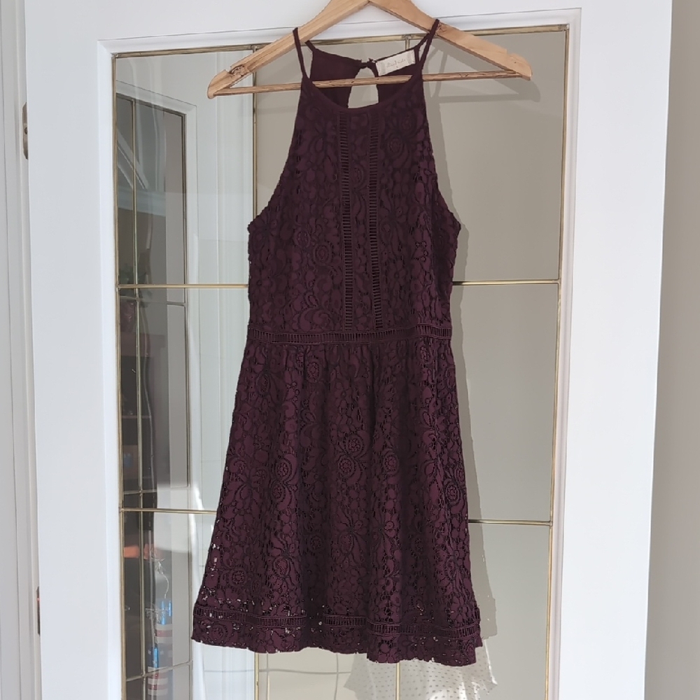 Altar'd State Small Burgundy Homecoming Dress